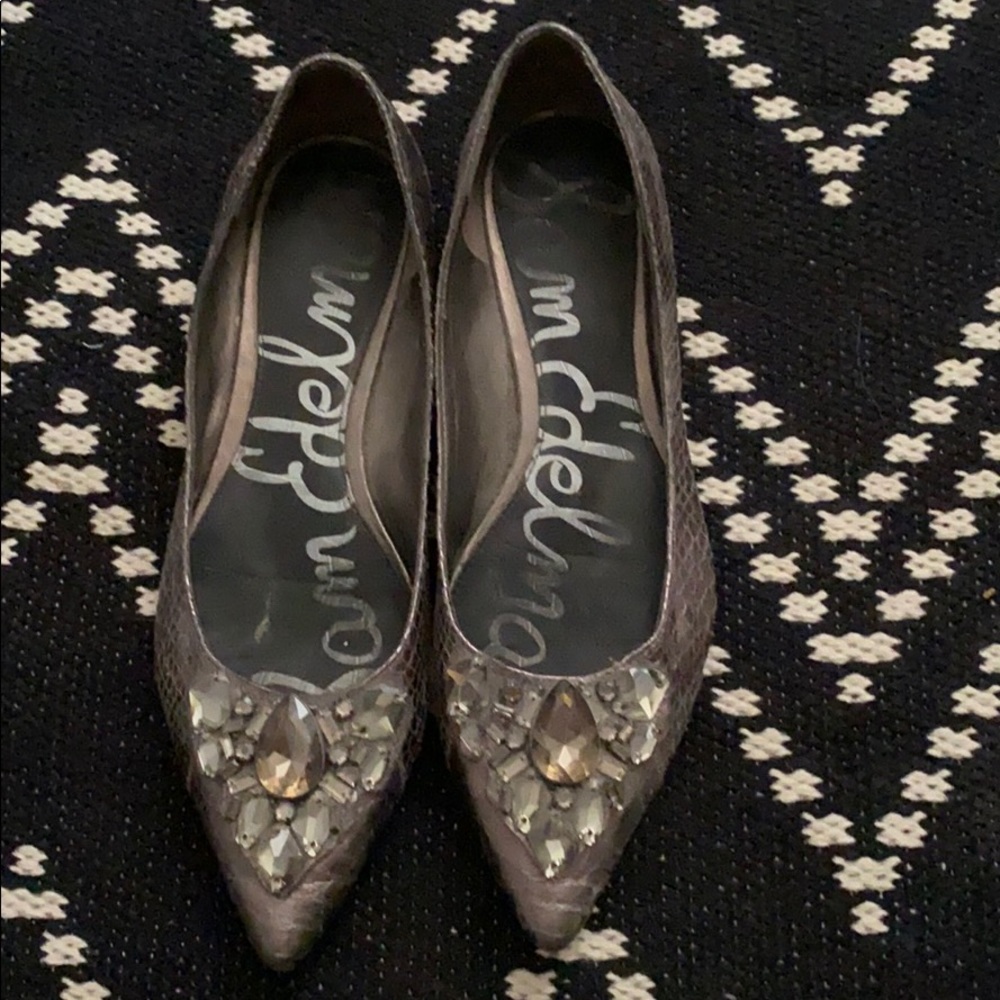 Sam Edelman Icelynn jeweled flats. Size 8.5M